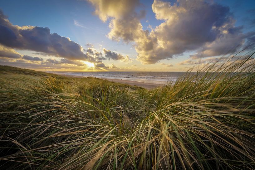 Sunset Beach and Dune by Dirk van Egmond