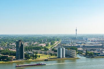 Stad Rotterdam vanaf de Euromast.