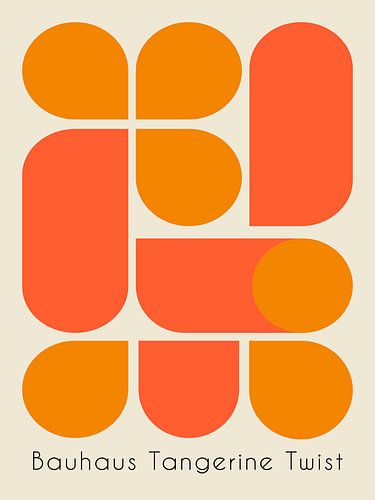 Bauhaus, Tangerine Twist by Hilde Remerie Photography and digital art
