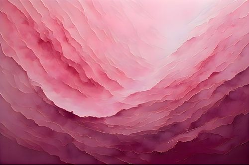 Monochrome Schichten in Rosa