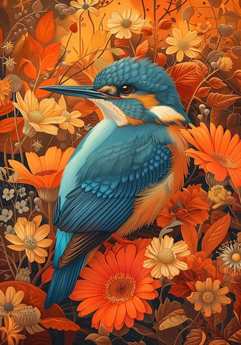 Eisvogel im Blumenkasten