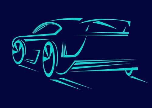 Sports Car Silhouette Trending