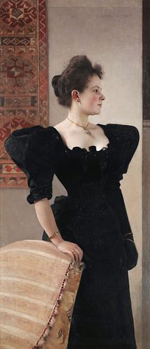 Portret van een dame, Gustav Klimt