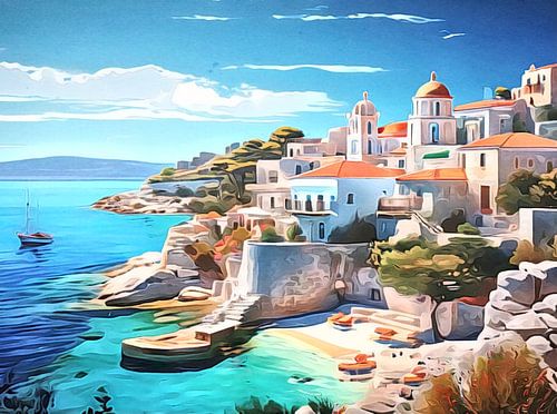 Greek islands, motif 4