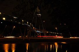 Grote fietsbrug in Drachten. by Mariëtte Plat