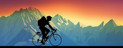 Somewhere on the Alpe d'Huez van Harry Hadders Design