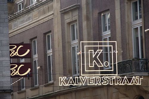 Entrée de la Kalverstraat à Amsterdam