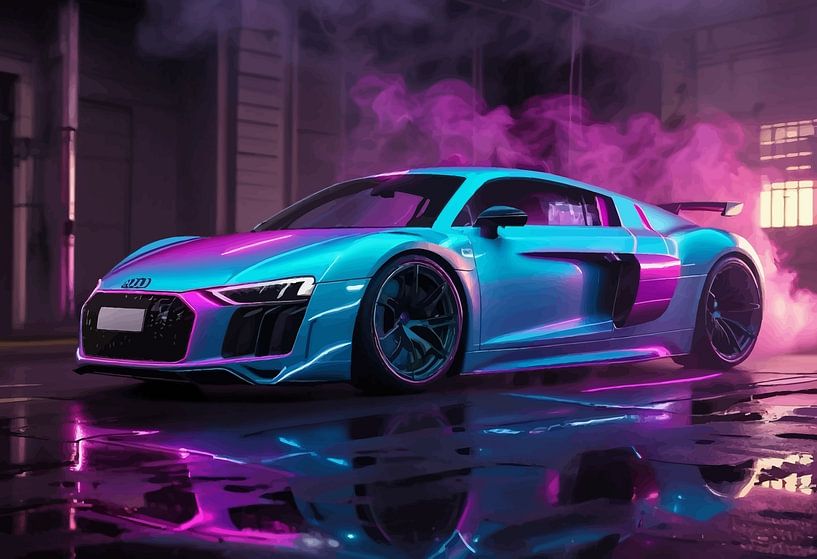 Audi R8 - Neon-Traum von MIROKKU