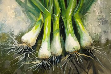 Painting Leek by Blikvanger Schilderijen