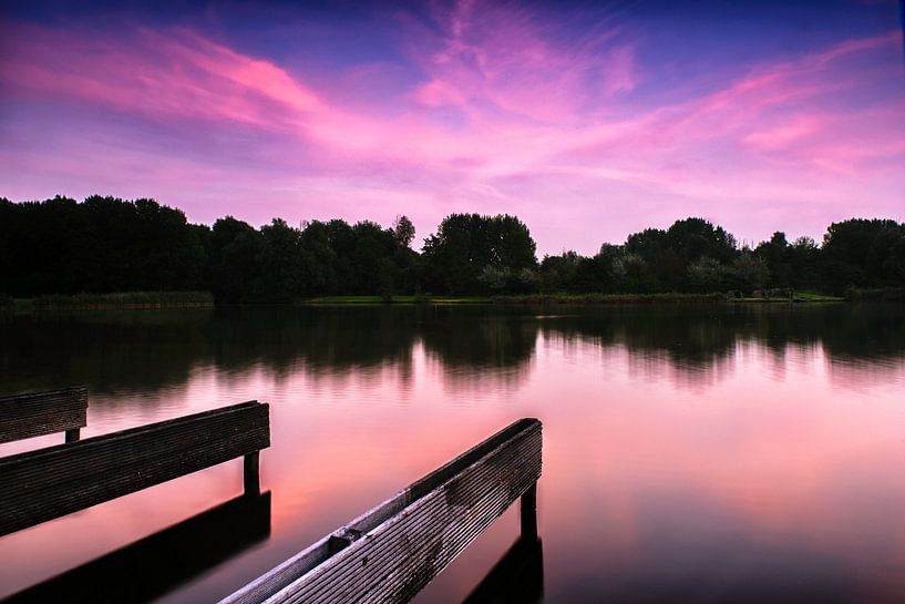 Avond in het Westerpark by Richard Bremer