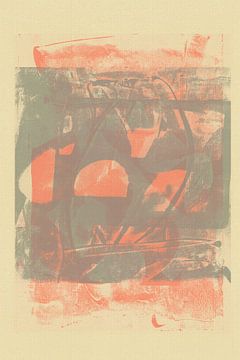 Japandi. Abstrakte minimalistische organische Formen von Abstrakte minimalistische Kunst