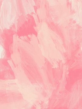 Abstrakte Malerei in Rosa