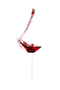 Verre à vin abstrait