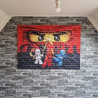 Photo de nos clients: LEGO ninjago wall graffiti 3 par Bert Hooijer, sur artframe