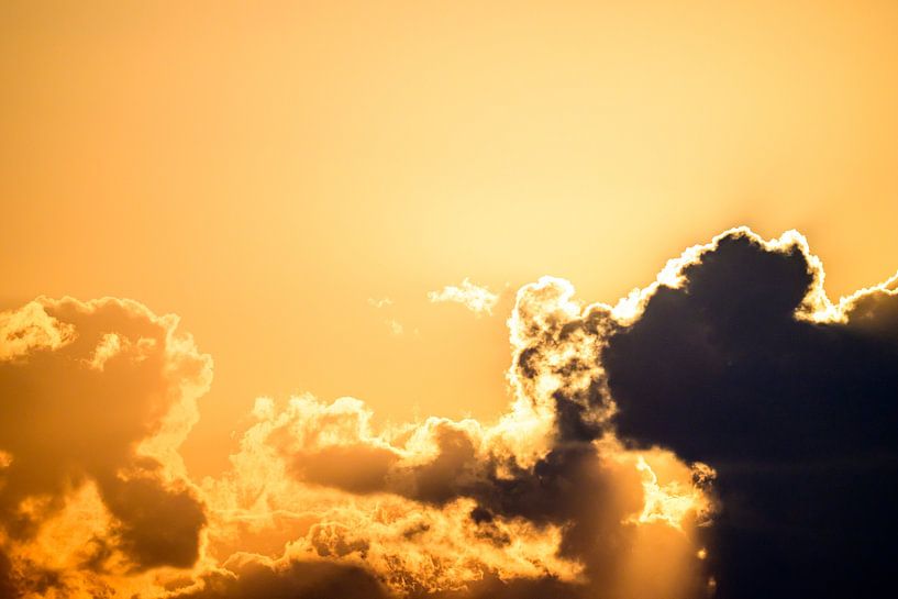 Clouds with silver lining during sunset by Sjoerd van der Wal Photography