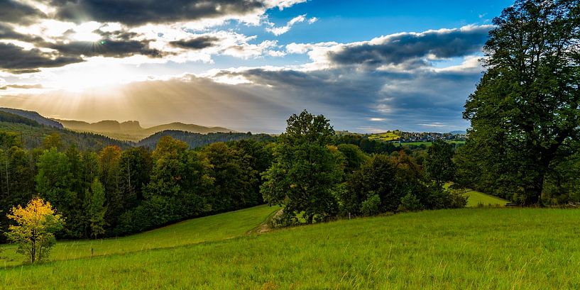 Autumn landscape in Saxon Switzerland by Holger Spieker