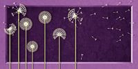 Pusteblumen in modernen Design Violett von Monika Jüngling Miniaturansicht