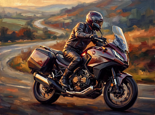 Honda NT1100 op de Golden Autumn Road