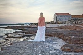 Nude at Es Trenc in Mallorca (erotic nude photography) by Vincent van Thom