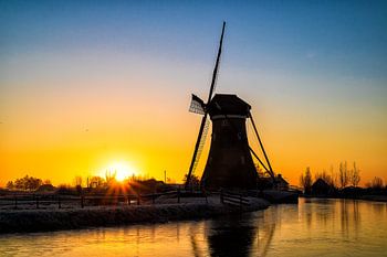 Moulin au lever du soleil