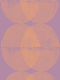 Ocker und Flieder. Moderne bunte abstrakte Formen. von Dina Dankers