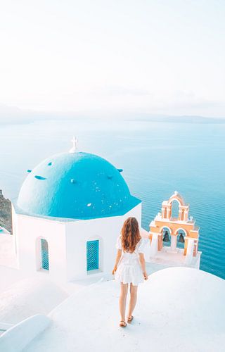 Sea view in Santorini, Greece