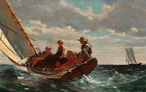 Durch raue Gewässer segeln