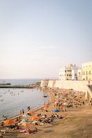 Last rays of sun on Gallipoli beach (Puglia - Italy)