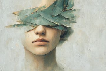 Abstraktes Porträt-Kunstwerk - Moderne Wanddekoration von SPEQ ART