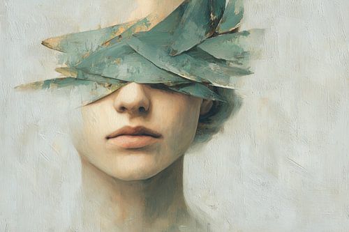 Abstraktes Porträt-Kunstwerk - Moderne Wanddekoration