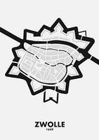 Stadskaart Zwolle 1649