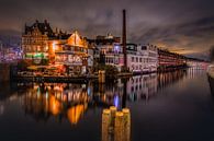 Delfshaven la nuit par Mart Houtman Aperçu