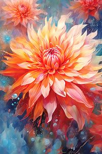 Abstraktes Bild einer Blume/Blumen.