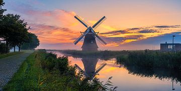 Panoramic sunrise at Crimson Mill by Henk Meijer Photography