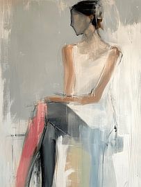 Portrait abstrait figuratif sur Studio Allee