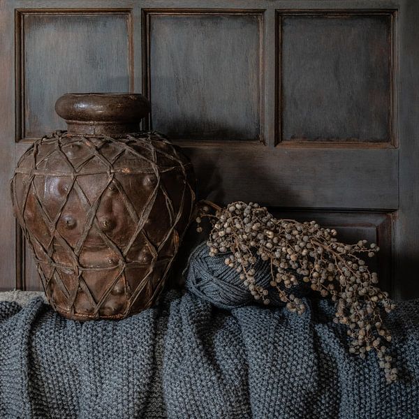 Jug and knitting by Anja Volder