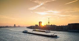 Sunset over the Meuse by Pieter van Roijen