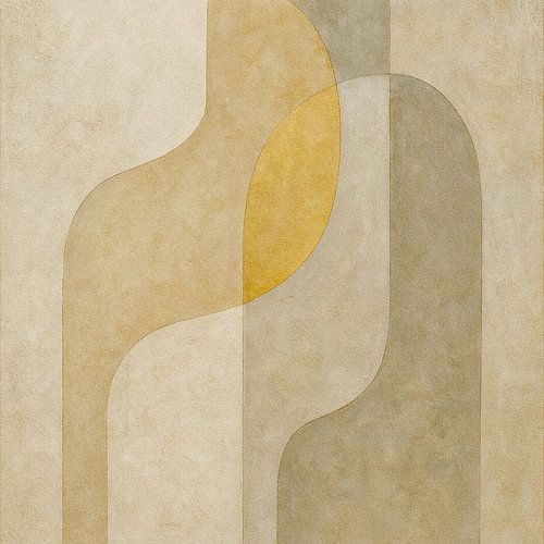 Abstract Japandi- Essentie van Rust