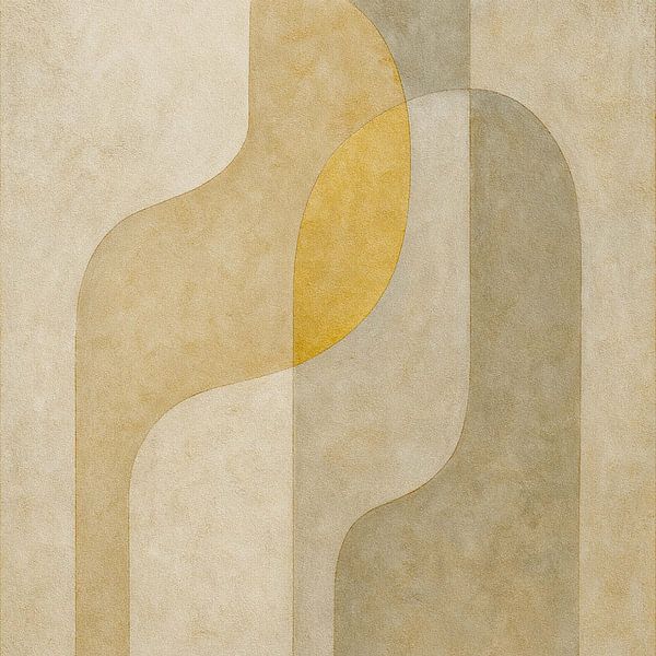 Abstract Japandi- Essence de tranquillité par Moonheart Artworks