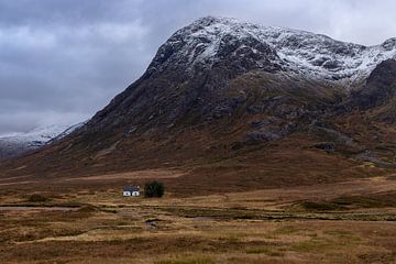 Eenzaam huisje, Glencoe Schotland