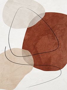 Organische abstrakte Kunst – Erdtöne