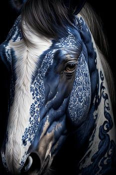 Horse with Delft Blue coat