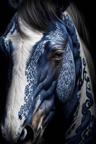Horse with Delft Blue coat