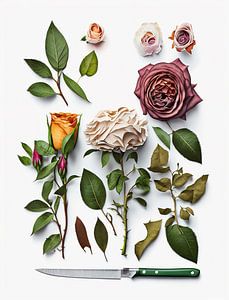 Botanische rozen collectie van Vlindertuin Art