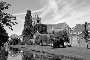 Vianen Utrecht Innere Stadt Schwarz und Weiß