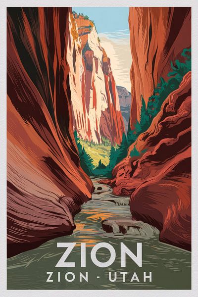 Zion, Utah van Poster Art Shop