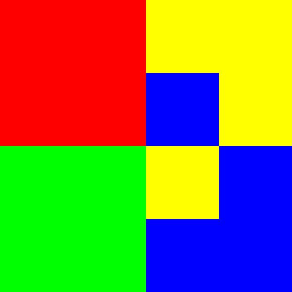 4x4 in 16 | Morphing | Squares in the center | V=102-02 | P #01 by Gerhard Haberern