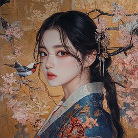 "Serene Elegance in Bloom