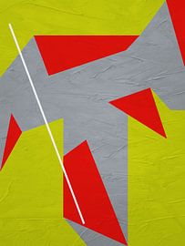 MODERNE BUNTE GEOMETRISCHE ABSTRAKTE KUNST von Online Arts