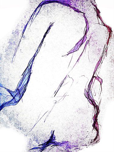 Vrouwelijk model kijkt over de schouder